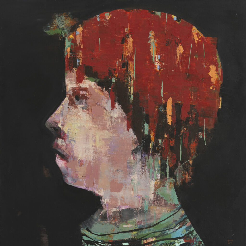 Erik Formoe<br>UVITENDE<br>80 x 80 cm<br>akryl på lerret