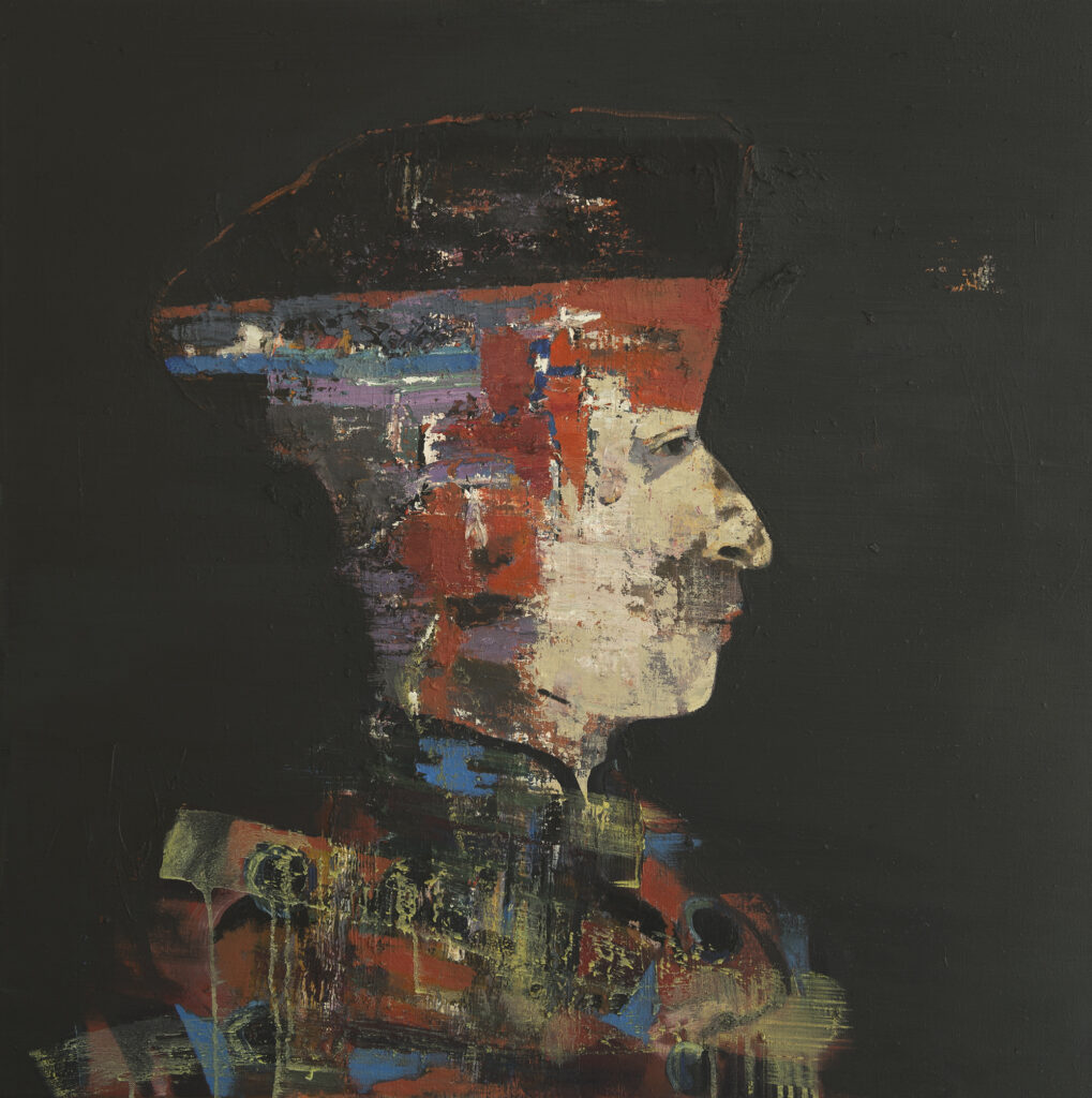 Erik Formoe<br>RENESSANSEMANNEN<br>80 x 80 cm<br>olje på lerret