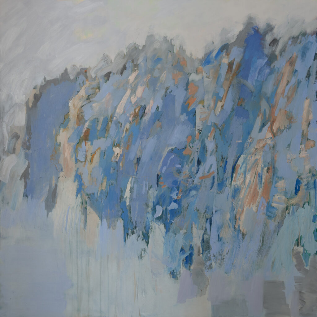 An Doan Nguyen & Erik Formoe<br>FORNEMMELSE AV LANDSKAP<br>180 x 180 cm<br>olje på lerret