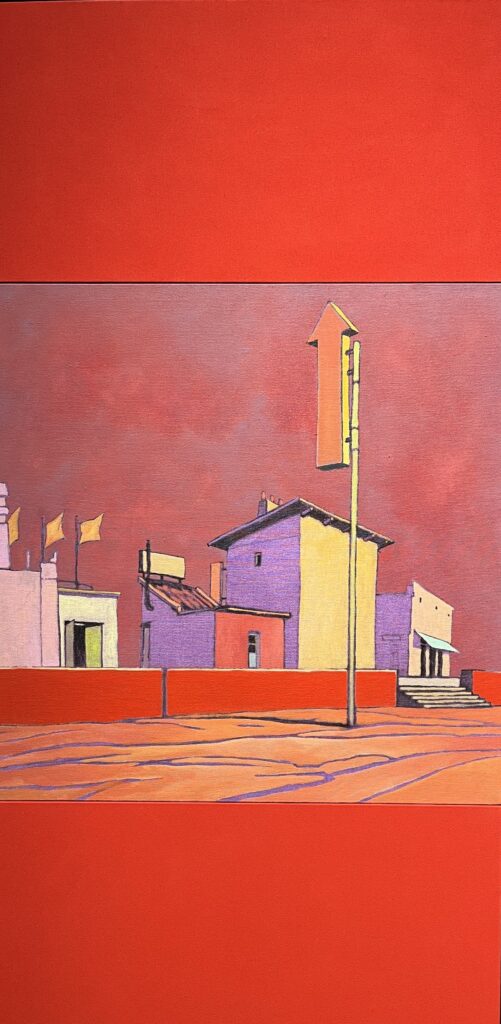 OPP<br>126 x 66 cm<br>akryl på lerret