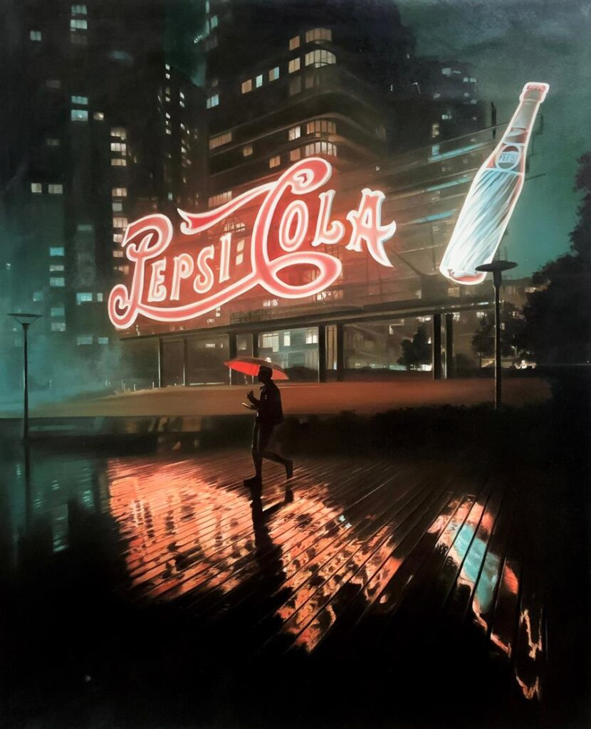 PLACE IN TIME <br>150 x 120 cm<br>olje på lerret