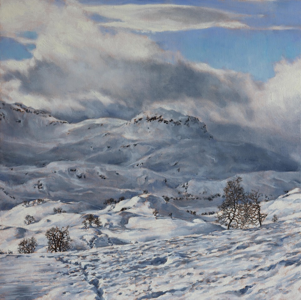 KISTA (Haukelifjell)<br>45 x 45 cm<br>oil on canvas