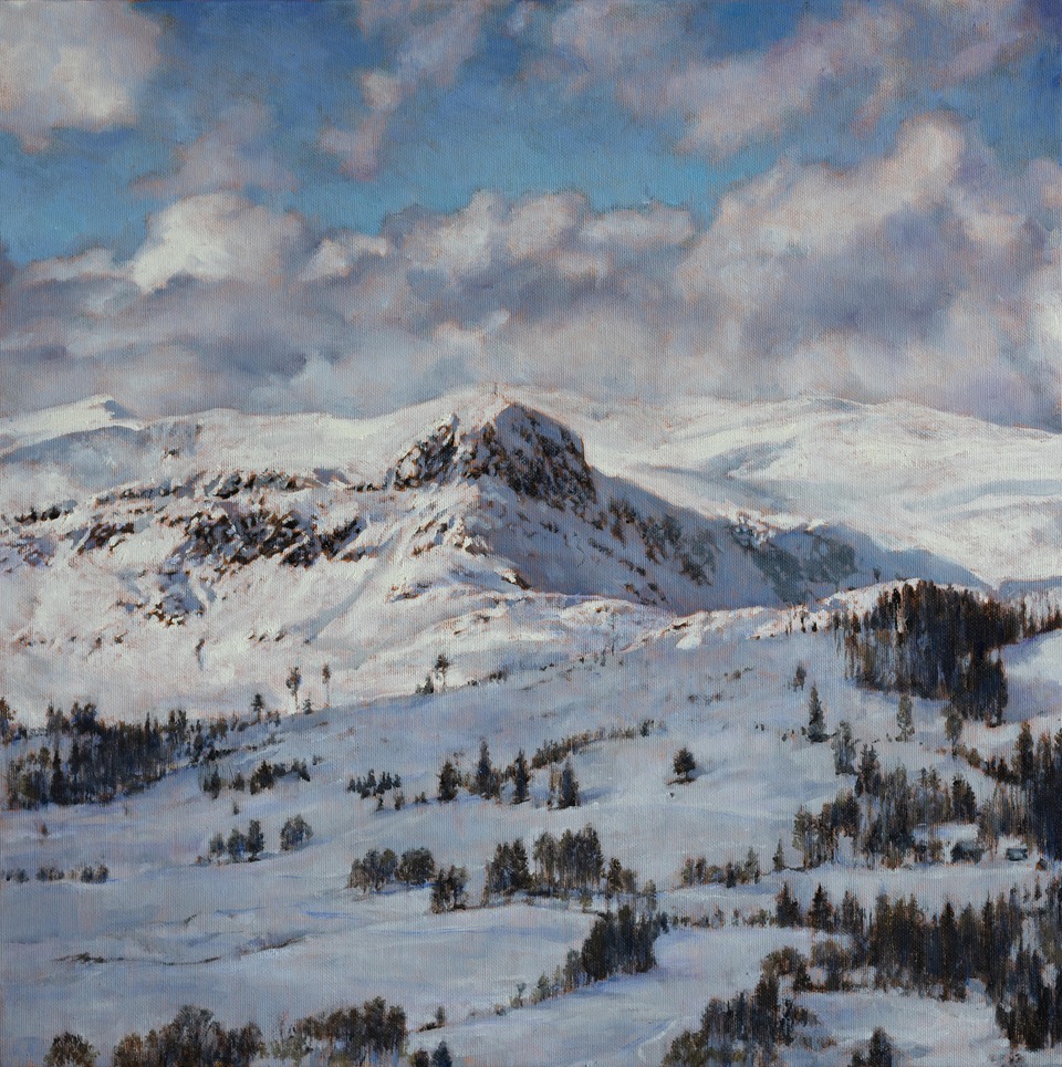 BITHORN (Beitostølen)<br>45 x 45 cm<br>oil on canvas