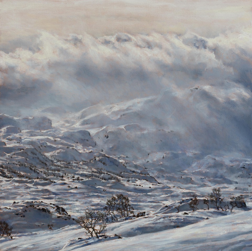 MOT VASSDALSEGG (Haukelifjell)<br>45 x 45 cm<br>oil on canvas